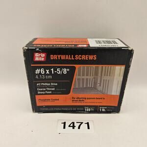GRIP RITE DRYWALL SCREWS #6 X 1-5/8